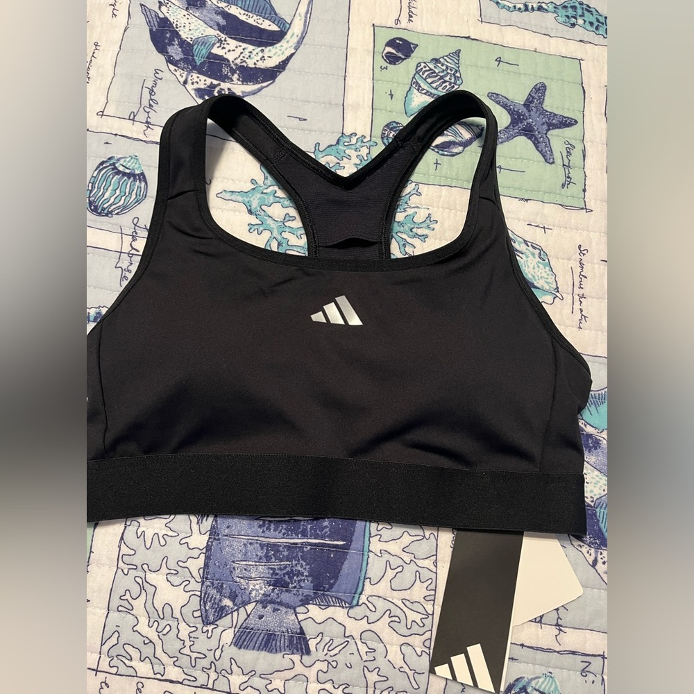 Adidas Women's Black Racerback TF Sports Bra